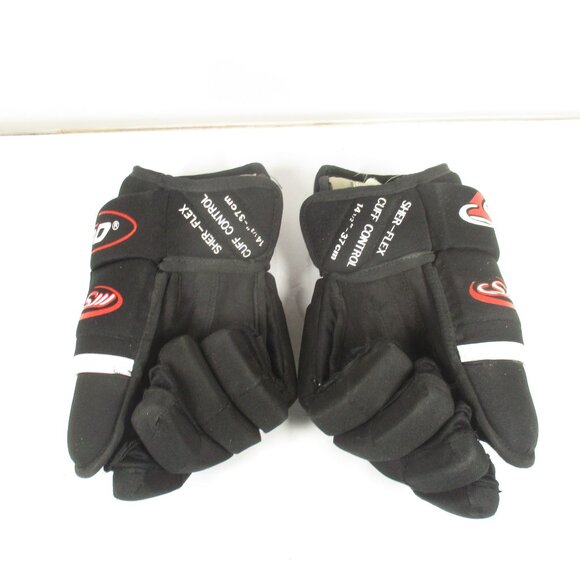 SHER-WOOD Bear Grip Sher-Flex SP-9930 Hockey Gloves Black White Sher-Flex14 1/2" - Picture 2 of 7
